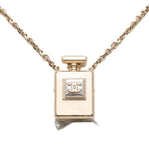 Chanel Coco Mark Perfume Bottle Motif Necklace in